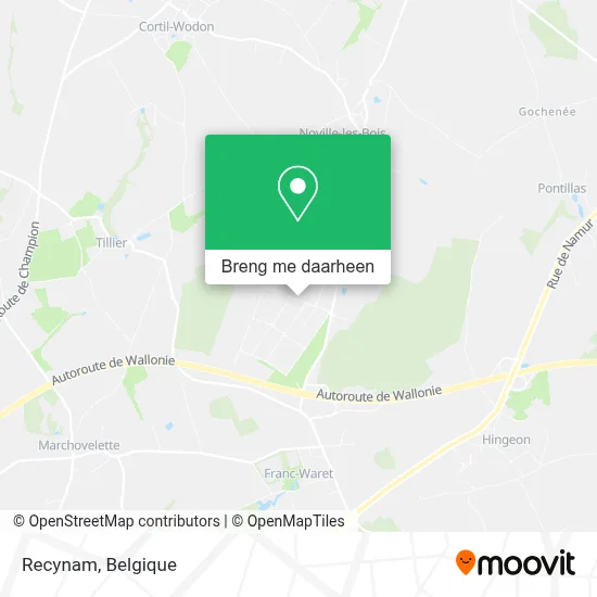 Recynam kaart