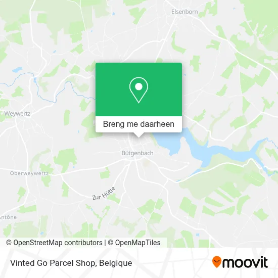 Vinted Go Parcel Shop kaart
