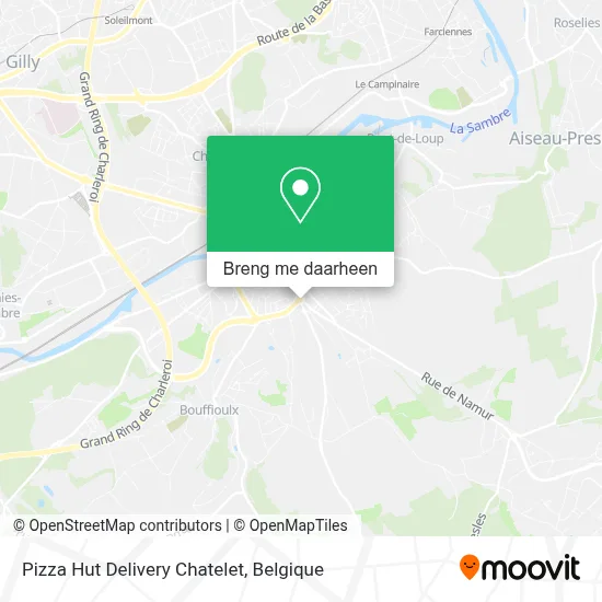 Pizza Hut Delivery Chatelet kaart