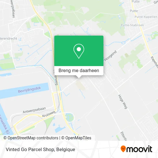 Vinted Go Parcel Shop kaart