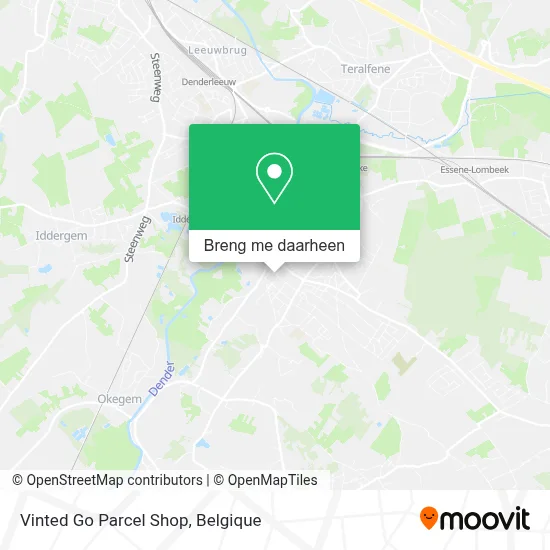 Vinted Go Parcel Shop kaart