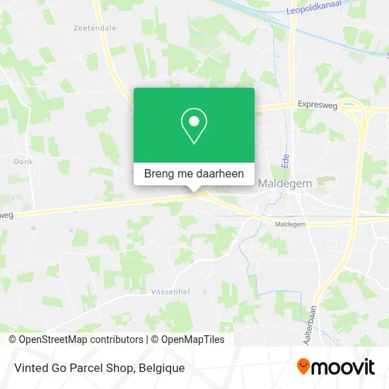 Vinted Go Parcel Shop kaart