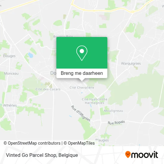 Vinted Go Parcel Shop kaart