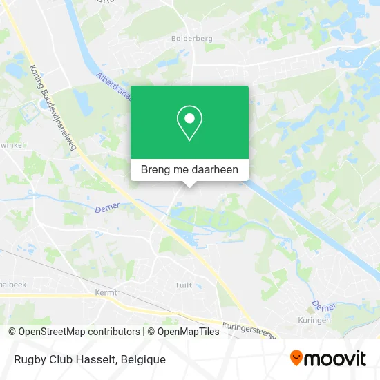Rugby Club Hasselt kaart