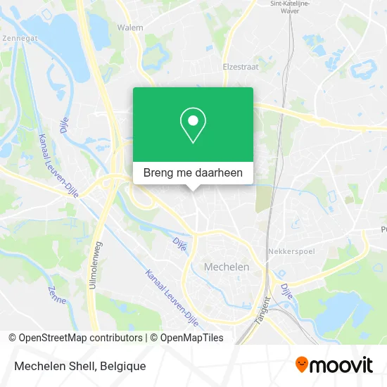 Mechelen Shell kaart