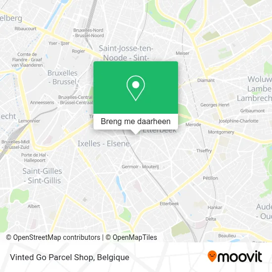 Vinted Go Parcel Shop kaart