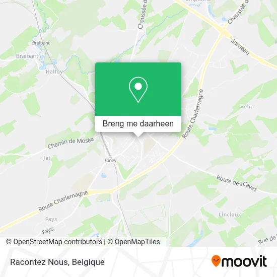 Racontez Nous kaart