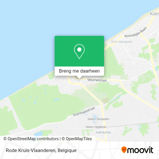 Rode Kruis-Vlaanderen kaart