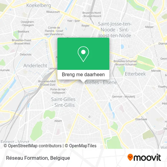 Réseau Formation kaart