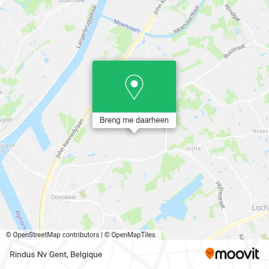Rindus Nv Gent kaart