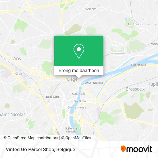 Vinted Go Parcel Shop kaart