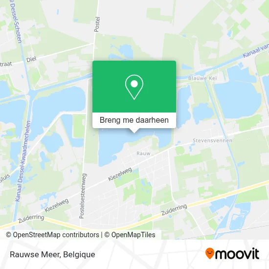 Rauwse Meer kaart