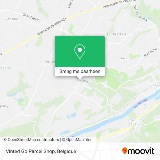 Vinted Go Parcel Shop kaart
