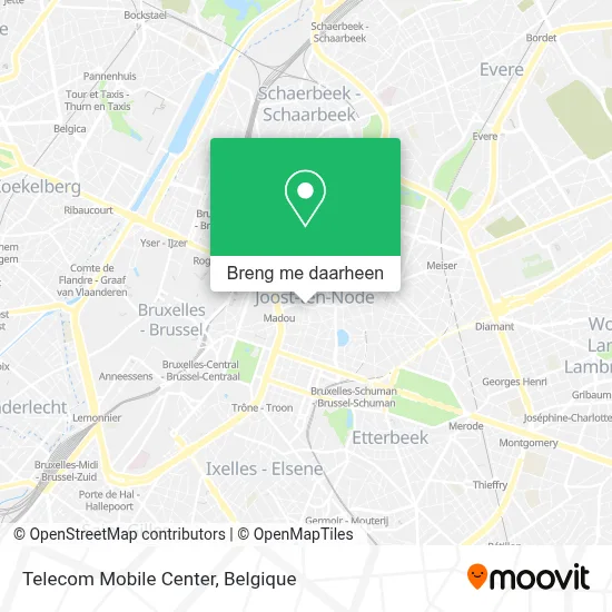 Telecom Mobile Center kaart