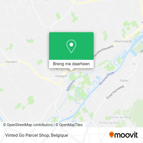 Vinted Go Parcel Shop kaart