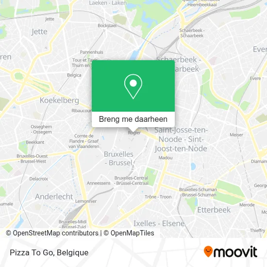 Pizza To Go kaart