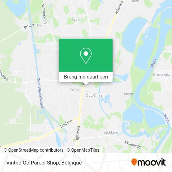 Vinted Go Parcel Shop kaart
