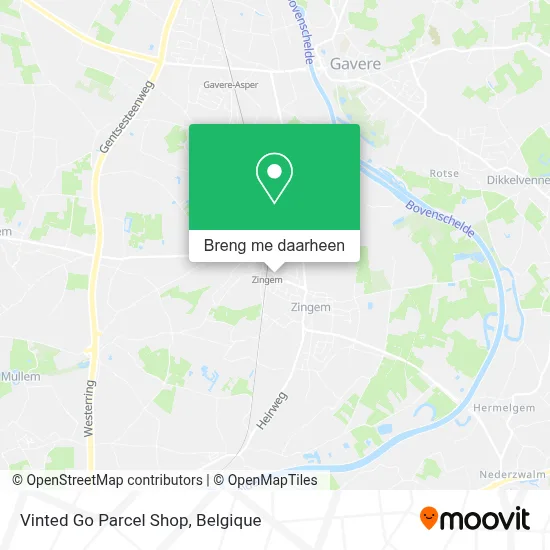 Vinted Go Parcel Shop kaart