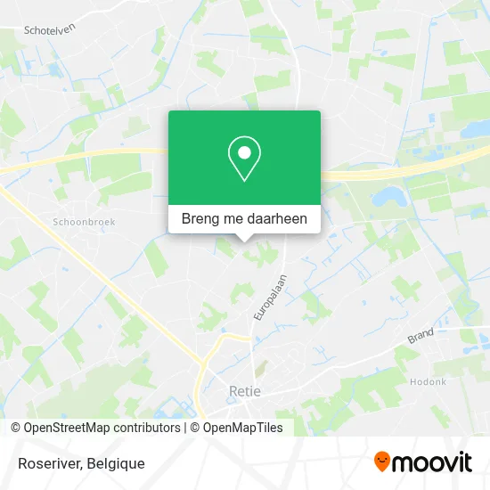 Roseriver kaart