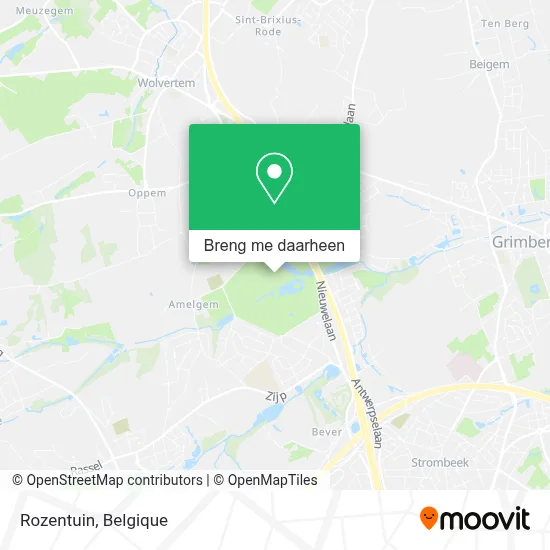 Rozentuin kaart