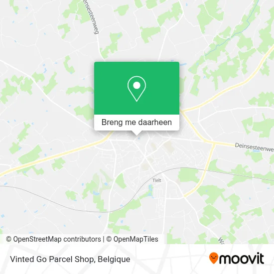 Vinted Go Parcel Shop kaart