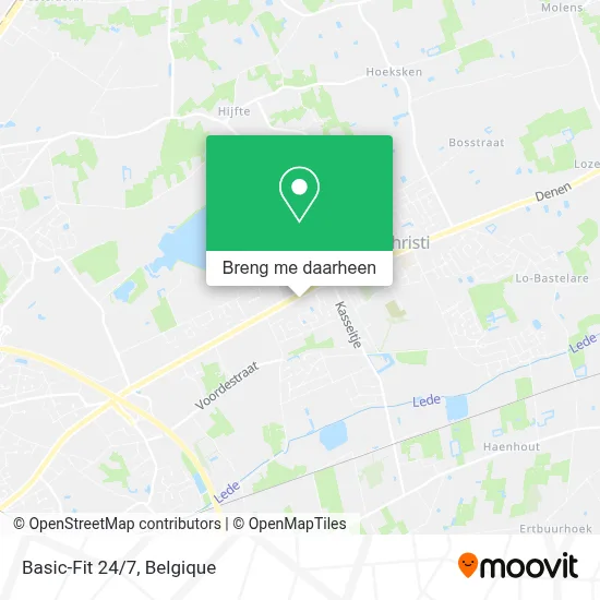 Basic-Fit 24/7 kaart