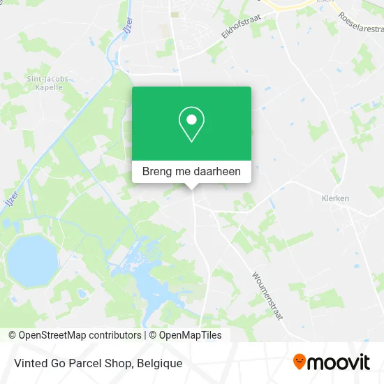 Vinted Go Parcel Shop kaart