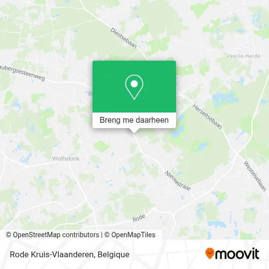 Rode Kruis-Vlaanderen kaart
