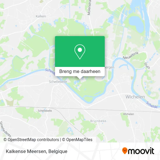 Kalkense Meersen kaart