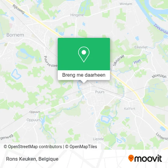Rons Keuken kaart