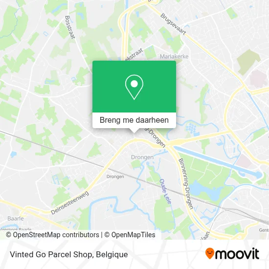 Vinted Go Parcel Shop kaart