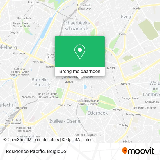 Résidence Pacific kaart