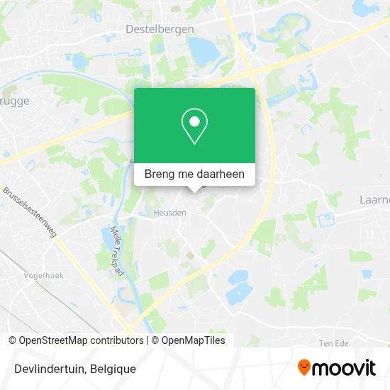 Devlindertuin kaart