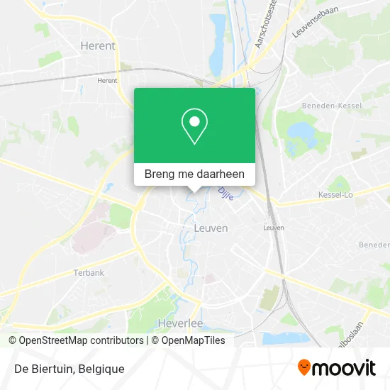 De Biertuin kaart