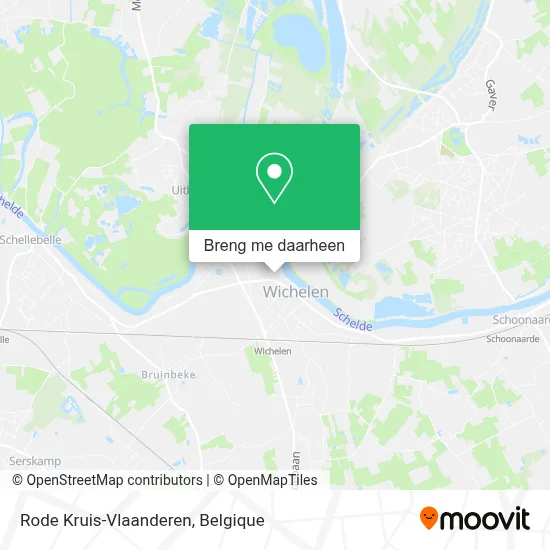 Rode Kruis-Vlaanderen kaart