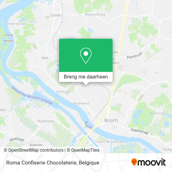 Roma Confiserie Chocolaterie kaart