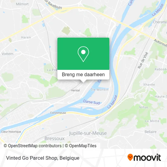 Vinted Go Parcel Shop kaart