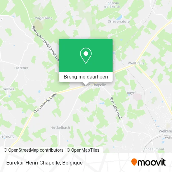 Eurekar Henri Chapelle kaart