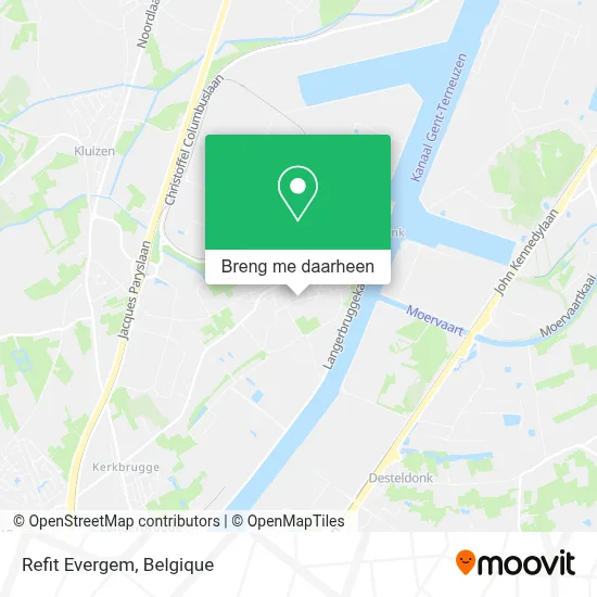 Refit Evergem kaart