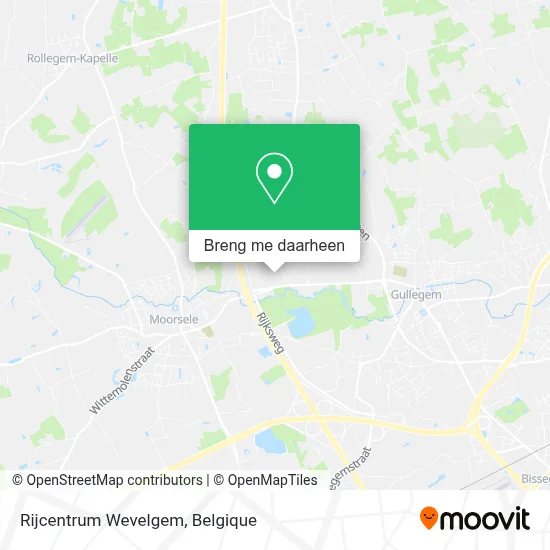 Rijcentrum Wevelgem kaart