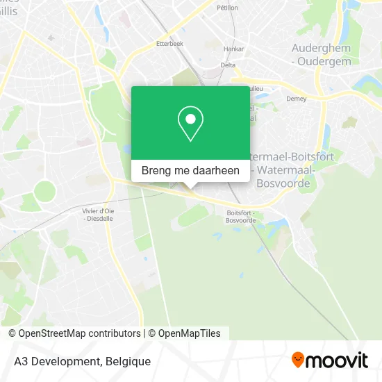 A3 Development kaart