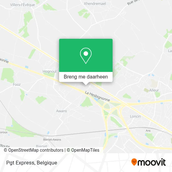 Pgt Express kaart