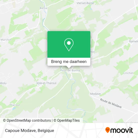Capoue Modave kaart