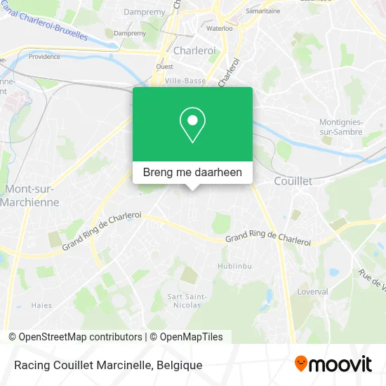 Racing Couillet Marcinelle kaart