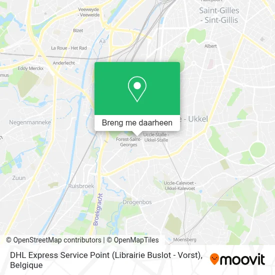 DHL Express Service Point (Librairie Buslot - Vorst) kaart