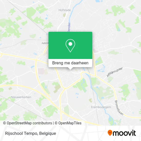 Rijschool Tempo kaart