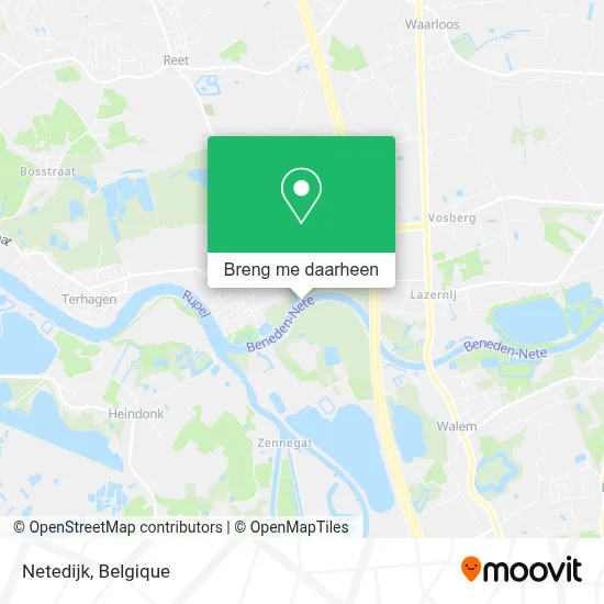 Netedijk kaart