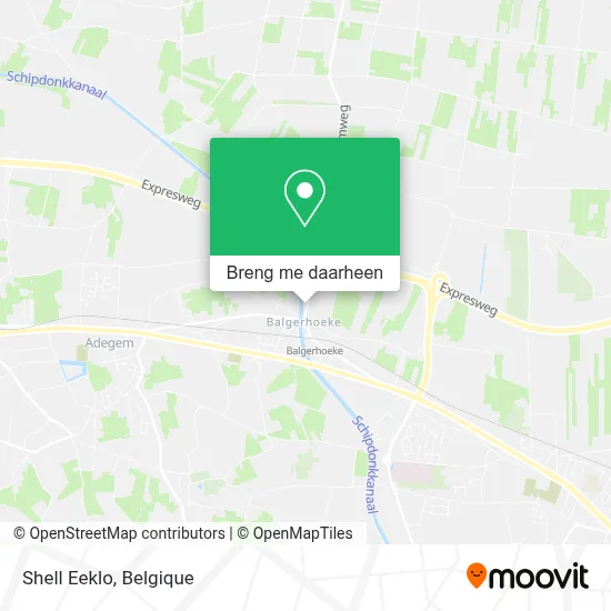 Shell Eeklo kaart