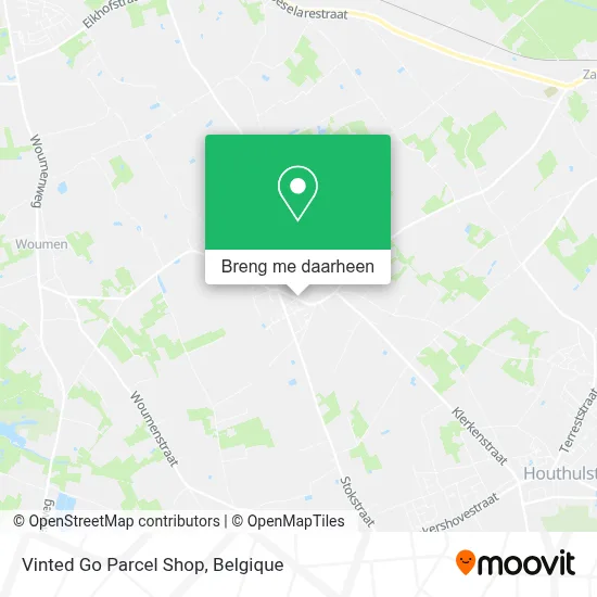 Vinted Go Parcel Shop kaart