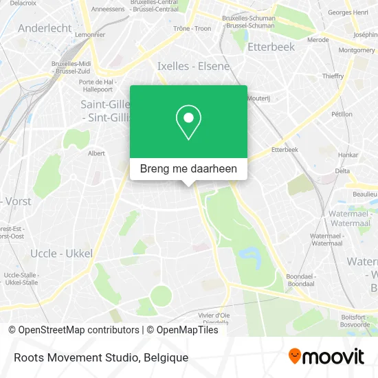 Roots Movement Studio kaart